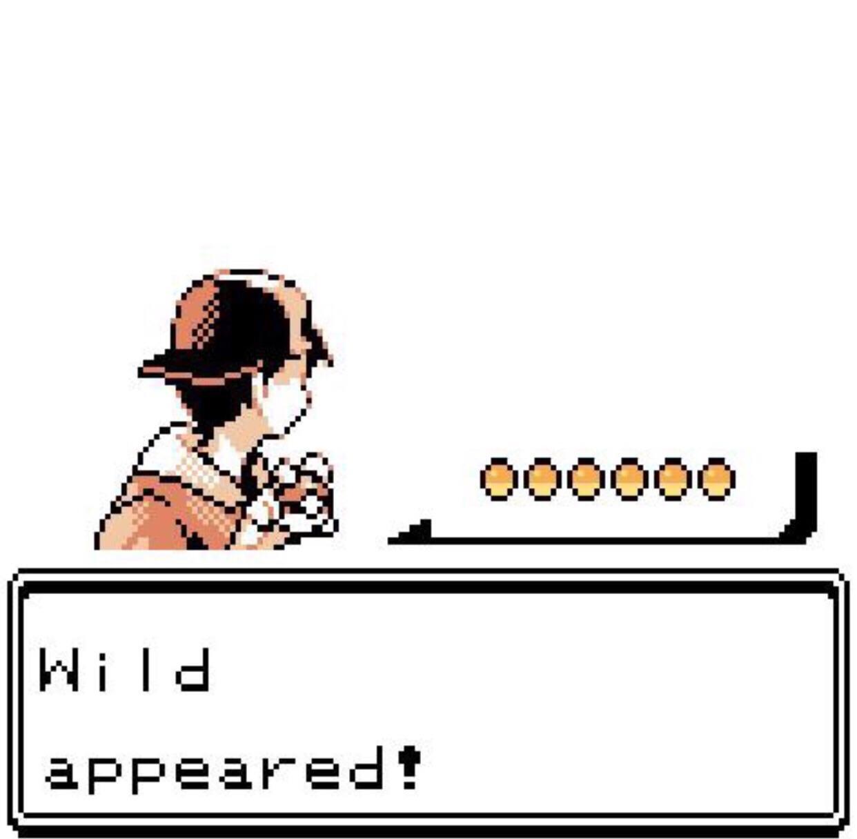 Meme template Blank Wild Pokemon Appears