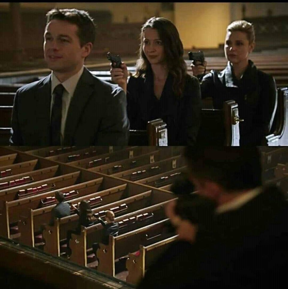 Meme template Church gun