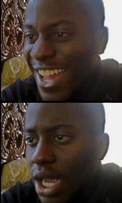 Meme template Disappointed Black Guy