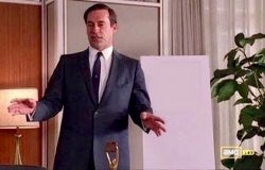 Meme template Don Draper Whiteboard