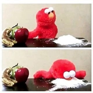 Meme template elmo cocaine