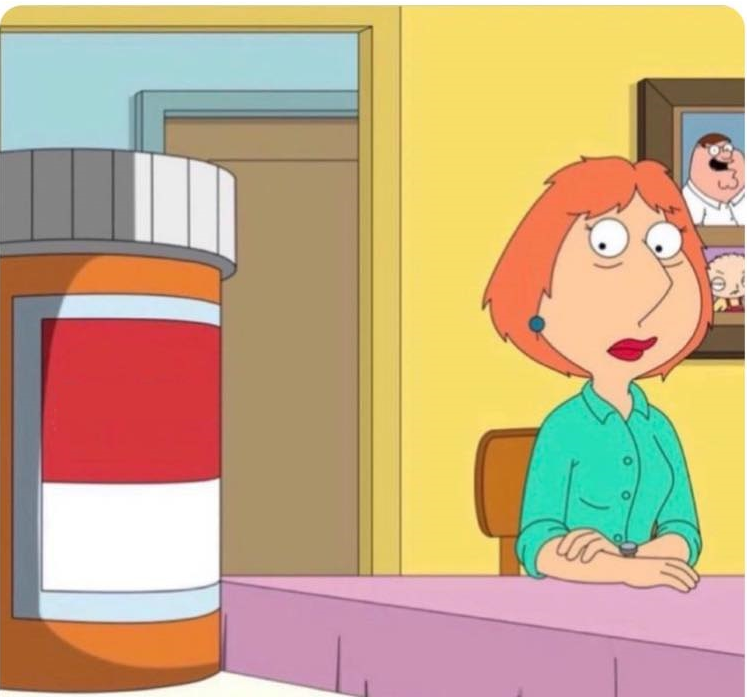 Meme template family guy louis pills