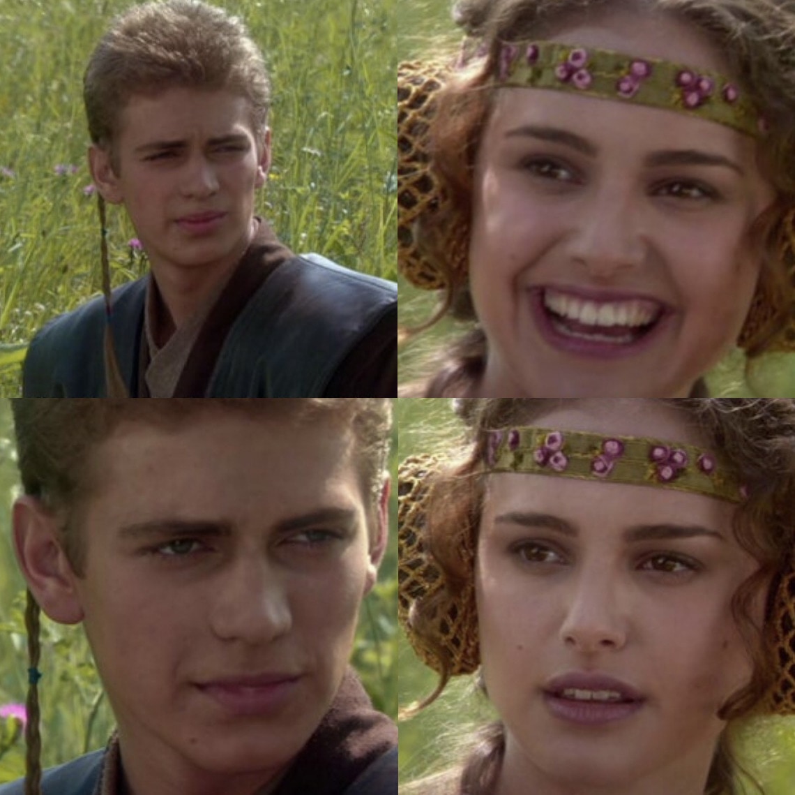 Anakin Amadala blank, Anakin Padme 4 Panel, anakin and padme, for the better