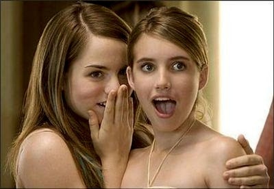 Jojo Whispering To Surprised Emma Roberts