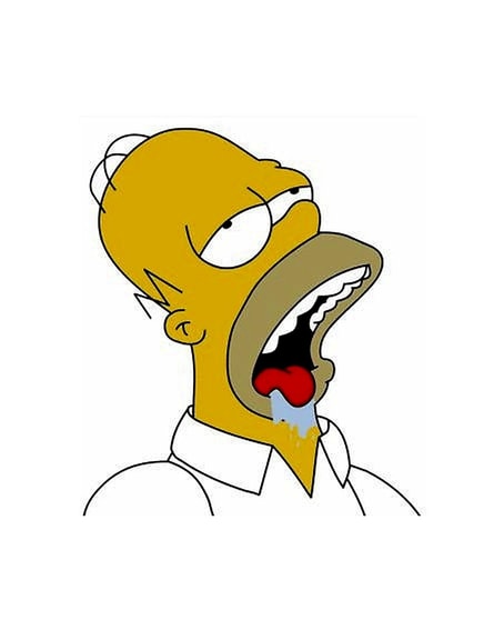 Meme template Homer Simpson Drooling