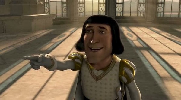 Meme template Lord farquaad