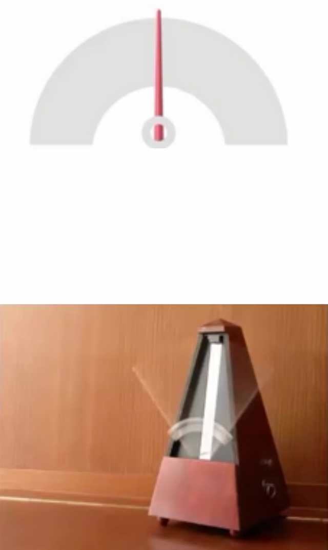 music ticker, ticker, tick