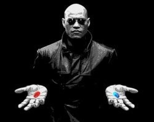 Meme template morpheus matrix blue pill red pill