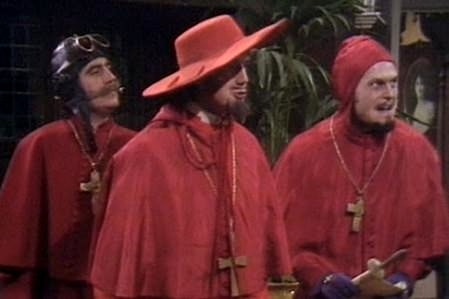 Meme template Nobody Expects the Spanish Inquisition Monty Python