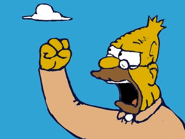 Meme template old man yells at cloud