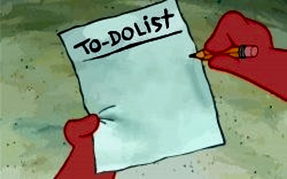 patrick to do list actually blank