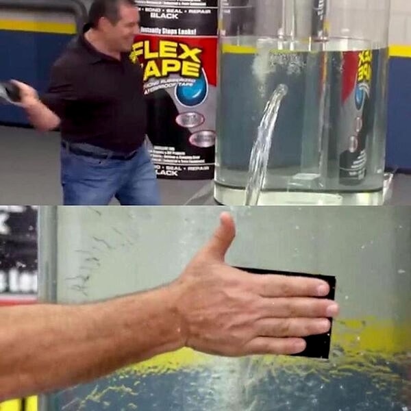 Meme template Phil Swift Slapping on Flex Tape