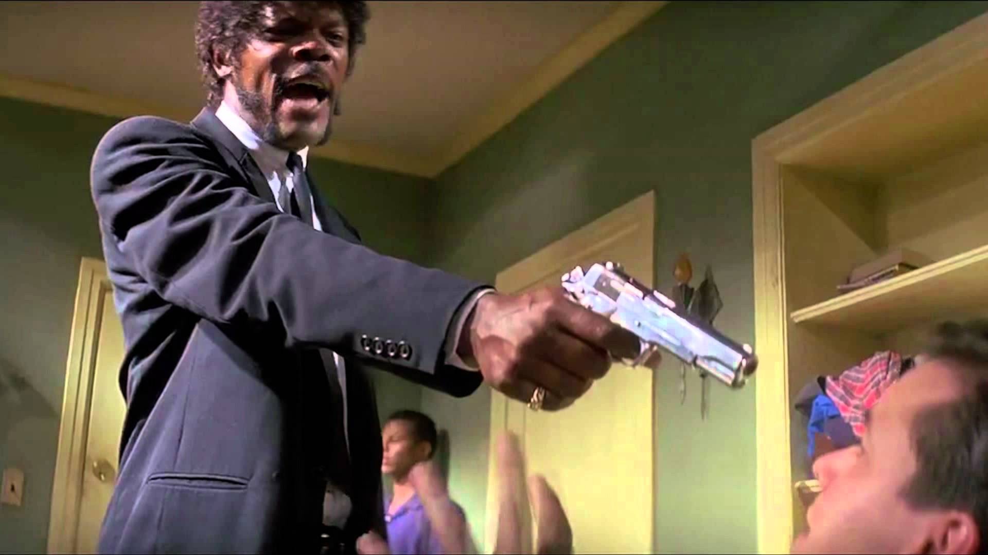 Meme template Pulp Fiction Say What One More Time