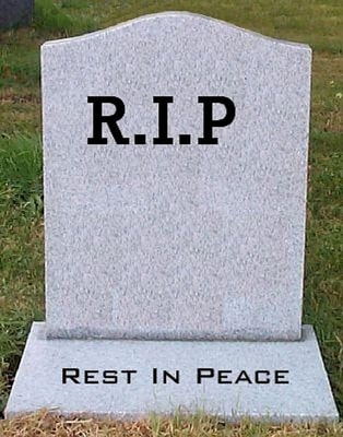 Meme template RIP headstone