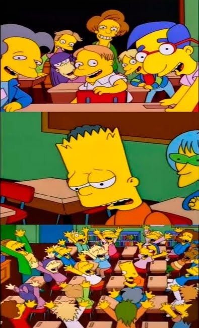 Meme template say the line bart! simpsons