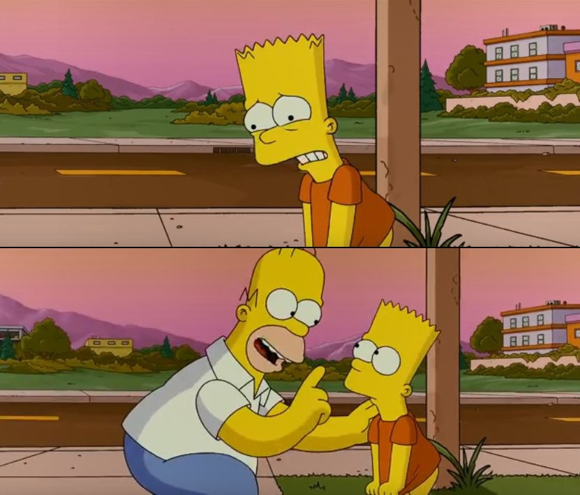 Meme template Simpsons so far