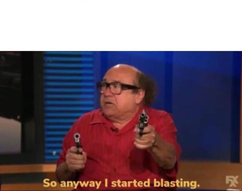 Frank Reynolds, blasting