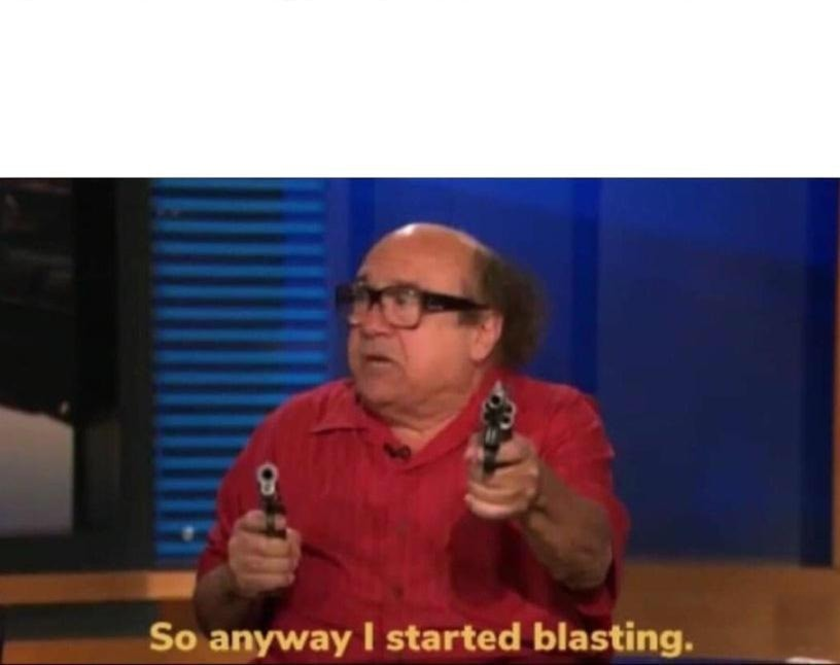 Frank Reynolds, blasting