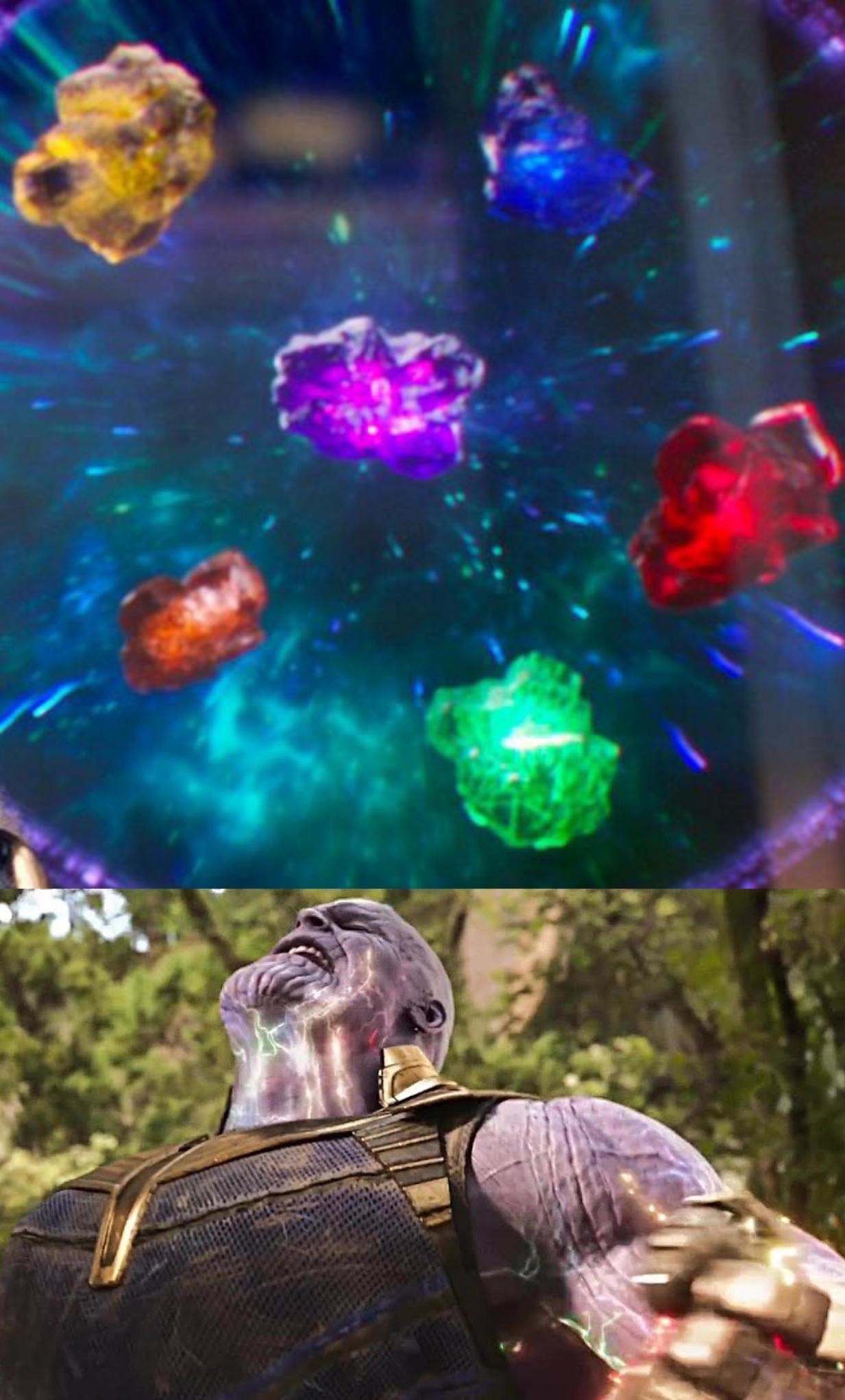 Meme template Thanos Infinity Stones