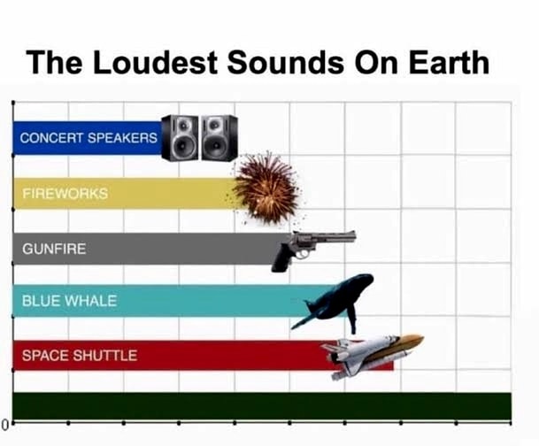 Meme template The Loudest Sounds on Earth