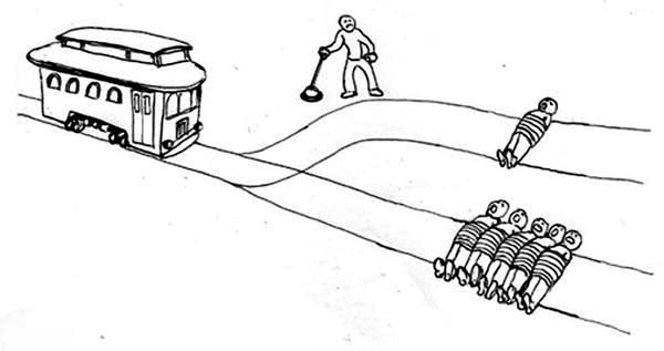 Meme template Trolley Problem