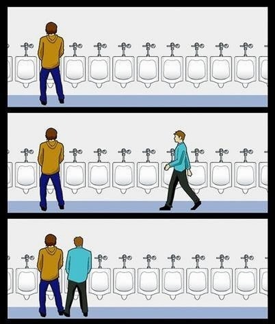 Meme template Urinal Guy