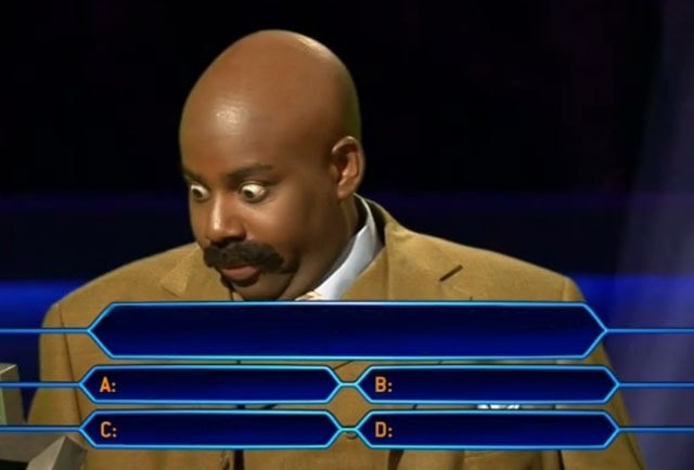 Meme template Who wants to be a millionaire?